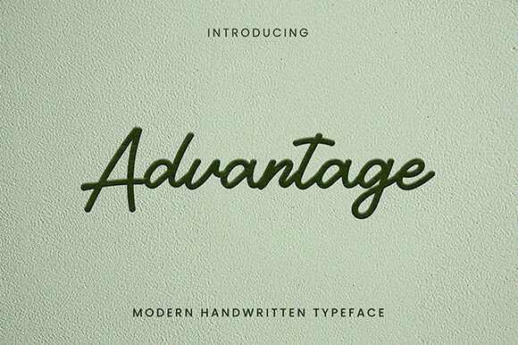 Advantage: The Handwritten Font That Wins Campaigns
