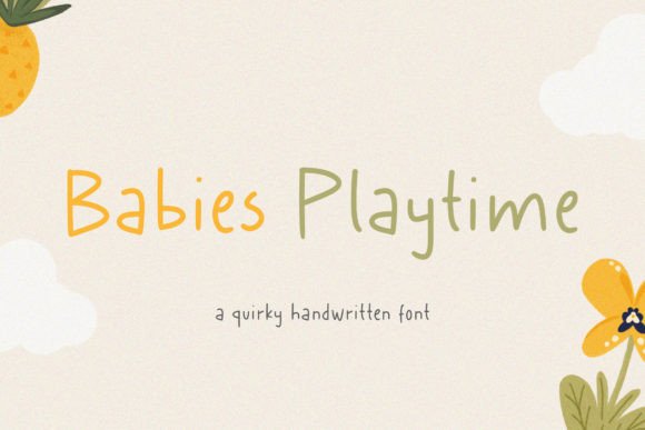 Babies Playtime: A Charming Handwritten Font for Makers