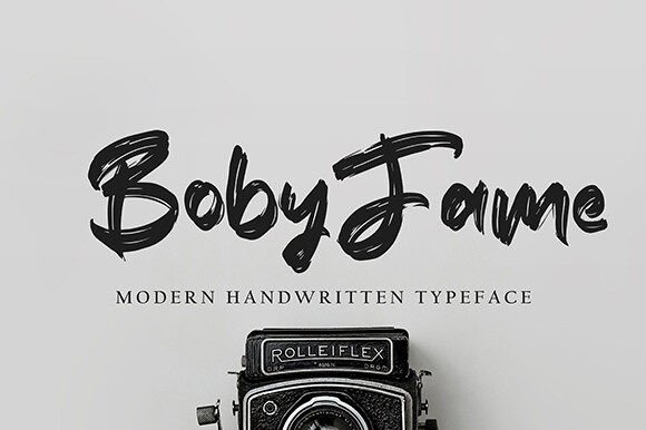 Bobyfame: A Fresh Handwritten Font for Modern Branding