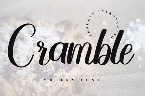Cramble: A Fresh Script Font for Editorial Design