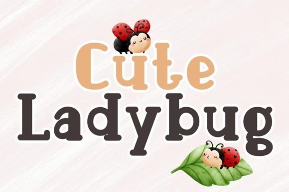Cute Ladybug: A Joyful Handwritten Font for Branding