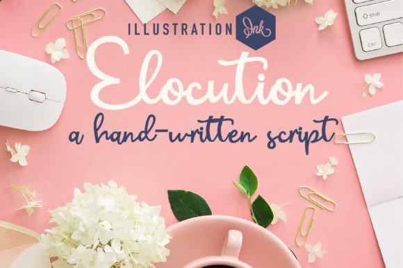 Elocution: A Hand-Crafted Script Font for Editorial Design