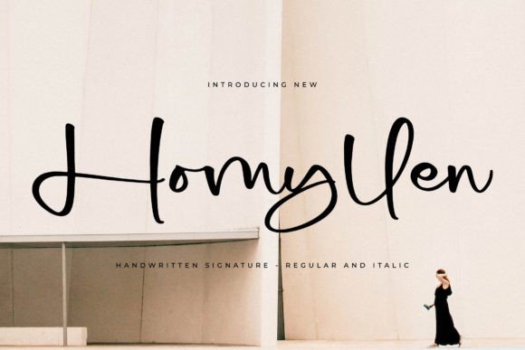 Homyllen: A Handwritten Typeface for Modern Web Design
