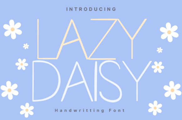 Lazy Daisy Font: A Handwritten Typeface for Small Business Branding