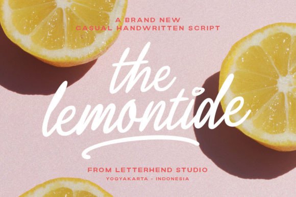 Lemontide: The Catchy Script Font for Scroll-Stopping Designs