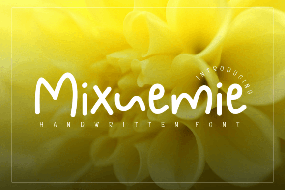 Mixuemie Font Review: A Sweet Handwritten Typeface for Brands