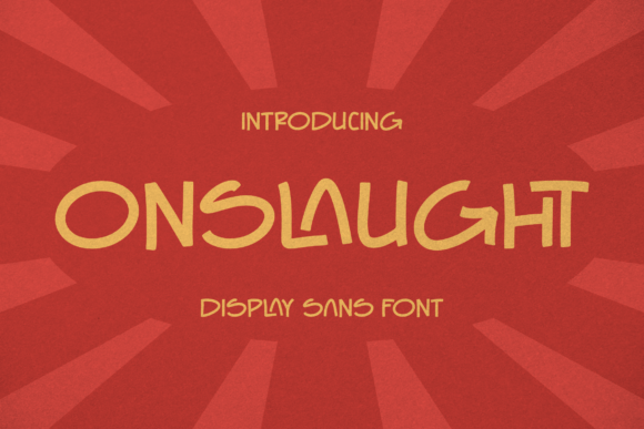 Onslaught: A Bold Display Font for Editorial Impact