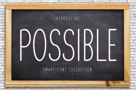 Possible: A Modern Handwritten Font for Digital Design