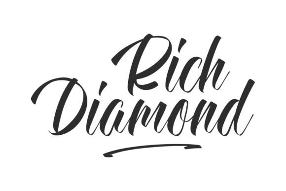 Rich Diamond: A Modern Script Typeface for Digital Brands