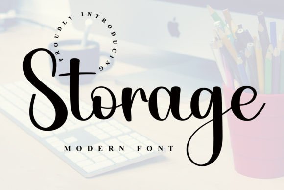 Storage: A Handwritten Typeface for Modern Editorial Design