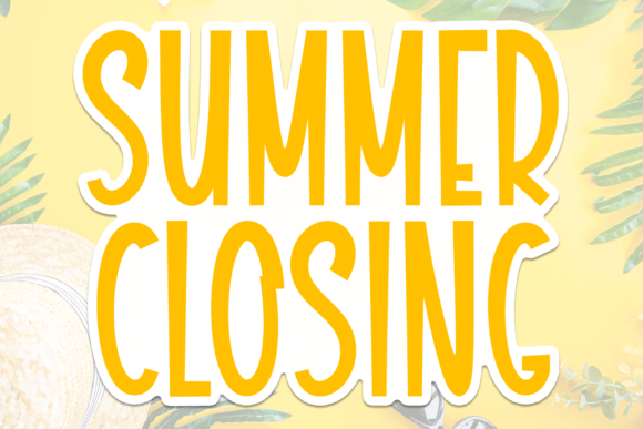 Summer Closing: A Handwritten Font for Editorial Design
