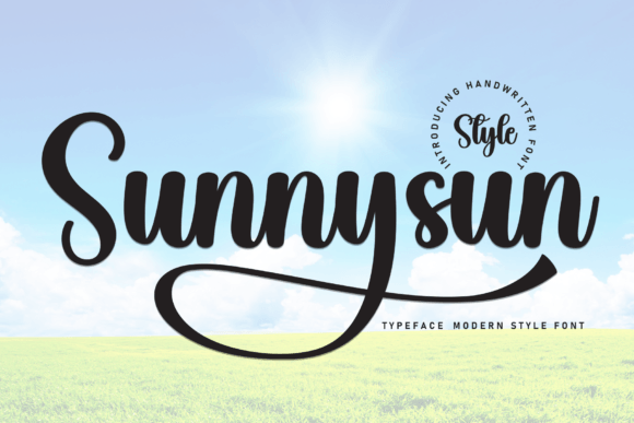 Sunnysun Font: A Handwritten Typeface for Modern Web Design