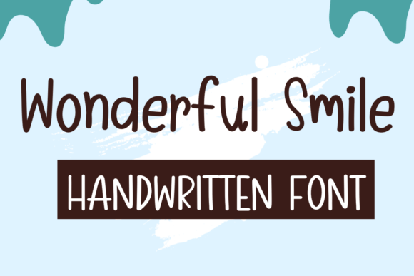 Wonderful Smile: A Handwritten Typeface for Editorial Design